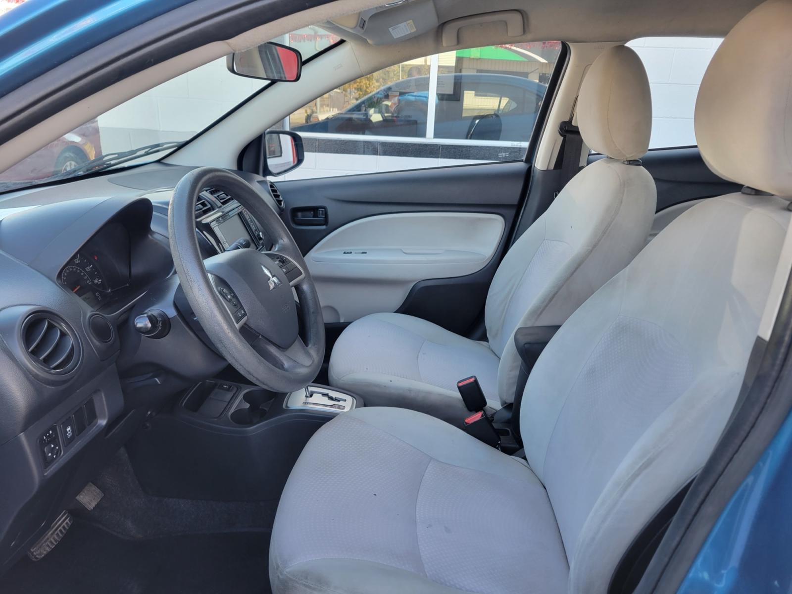 2020 Blue Mitsubishi Mirage G4 (ML32F3FJ1LH) with an 1.2L I3 F DOHC 12V engine, Automatic transmission, located at 503 West Court, Seguin, TX, 78155, (830) 379-3373, 29.568621, -97.969803 - Photo #4